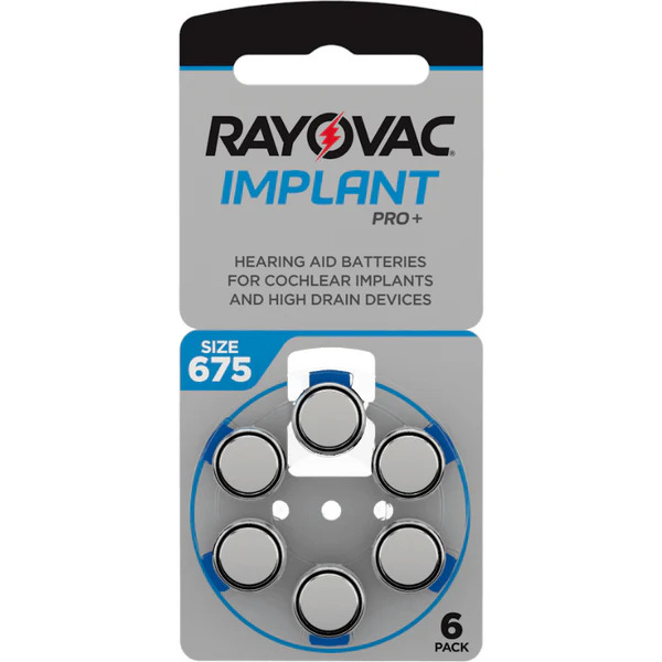 Rayovac Implant PRO+ 675 / Cochleaimplantat