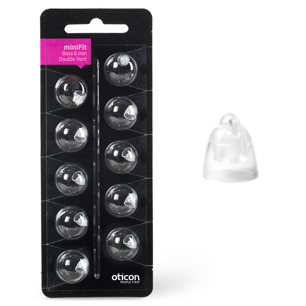 Oticon Bass Double Vent MiniFit 10-pakning